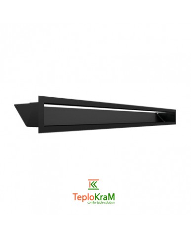 Вентиляционная туннельная решетка Kratki LUFT/9/100/45S/C, черная
