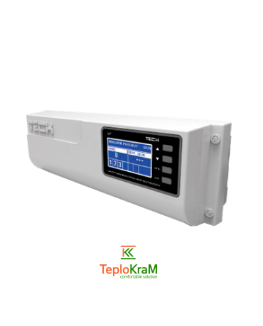 Проводной контроллер термостатических клапанов TECH L-7, 8 зон
