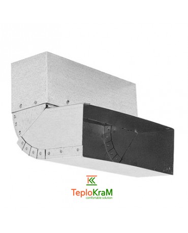 Колено "потолок-стена", регулируемое 45-90° Darco KSSN, 150х50 мм