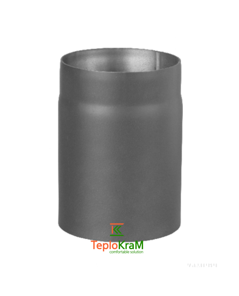 Труба дымоходная Darco 0,25 м Ø 150 черная сталь 2 мм