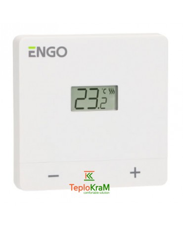 Проводной суточный термостат ENGO EASY230W, 230 В (белый)