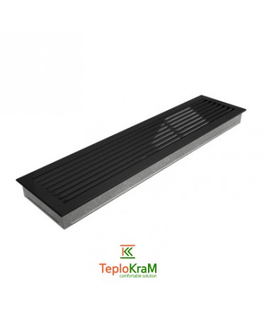 Вентиляційна решітка Kratki 70C/FRESH 17x70 см, чорна