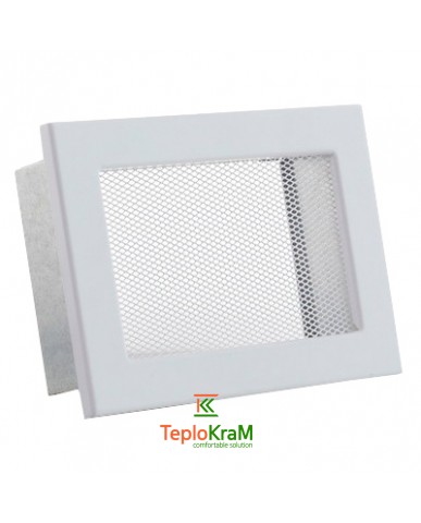 Вентиляционная решетка с сеткой KRVSM 220х95 белая Ventlab