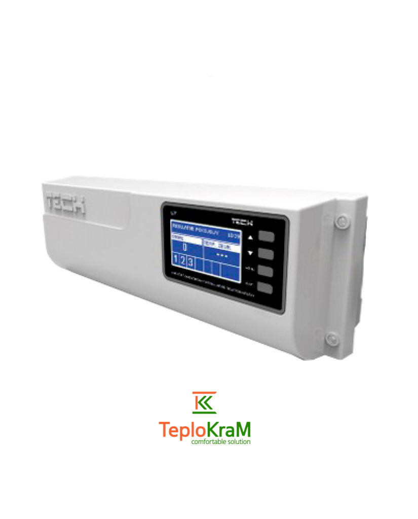 Проводной контроллер термостатических клапанов TECH L-7, 8 зон