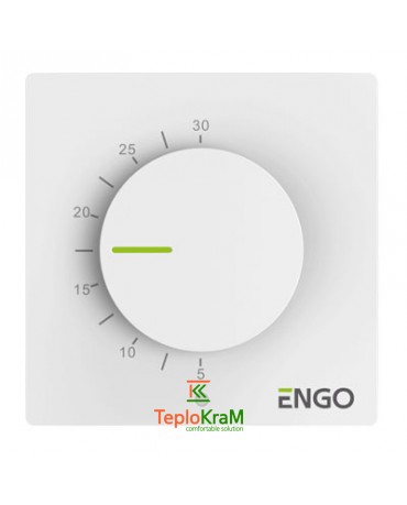 Проводной механический термостат ENGO ESIMPLE230W, 230 В (белый)