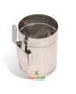 Регулятор тяги дымохода Ø 120 мм нержавеющая сталь 1 мм