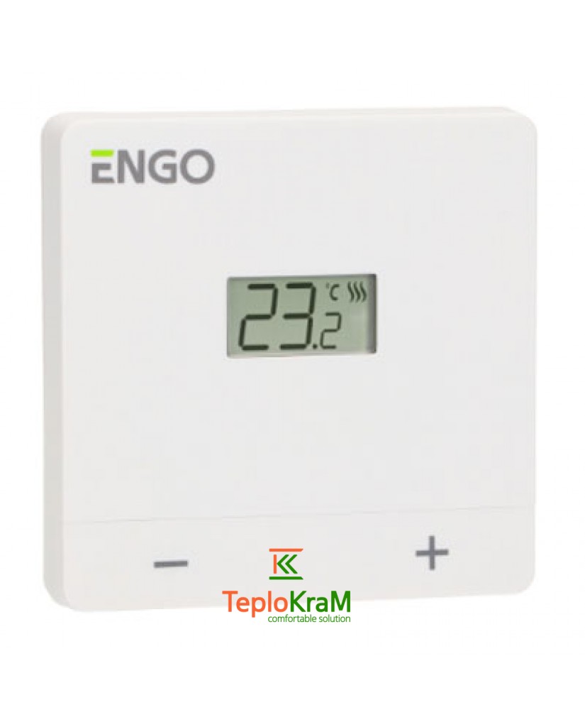 Проводной суточный термостат ENGO EASY230W, 230 В (белый)