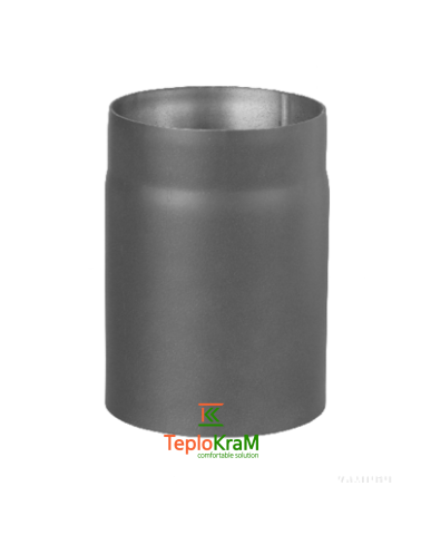 Труба дымоходная Darco 0,25 м Ø 130 черная сталь 2 мм