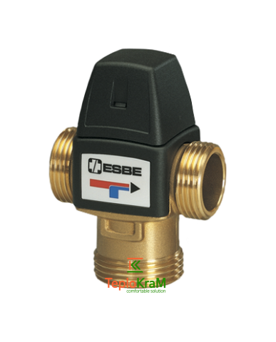Термостатический клапан ESBE VTA322, 20-43 °C, внешняя резьба G 1", для ГВС