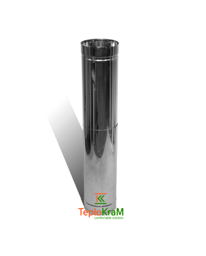 Труба-удлинитель 0,3 - 0,5 м Ø 120/180 мм нерж/нерж 1 мм