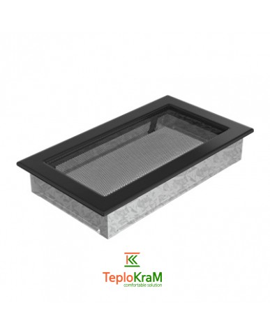 Вентиляционная решетка Kratki 30C 17x30 см, черная