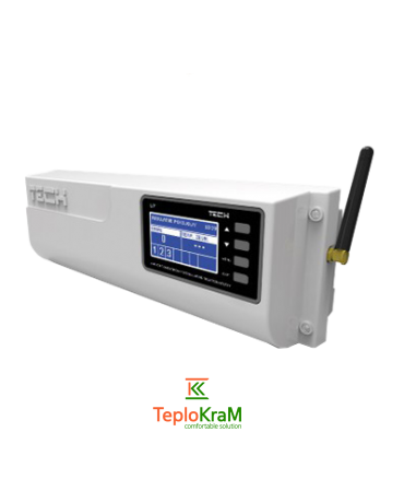 Беспроводной контроллер термостатических клапанов TECH L-8, 8 зон