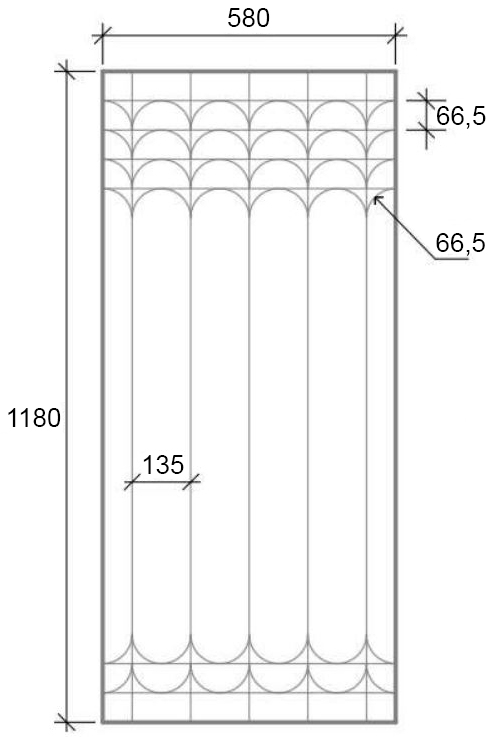 Суха тепла підлога Alfamix Basic Strong 1180x580/40 мм, під трубу 16 мм (крок 135 мм), 0,65 м²
