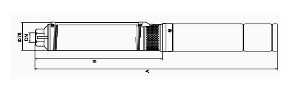 Погружной скважинный насос с внешним пусковым блоком Shimge 3 SGm 1.8/27 с кабелем 50 м