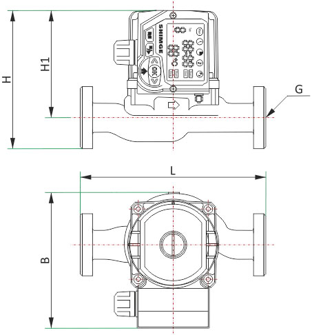 Циркуляційний насос з термодатчиком і контролером Shimge XPH 32-4-180