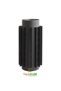 Труба-радіатор Darco 0,5 м Ø 120 мм чорна сталь 2 мм