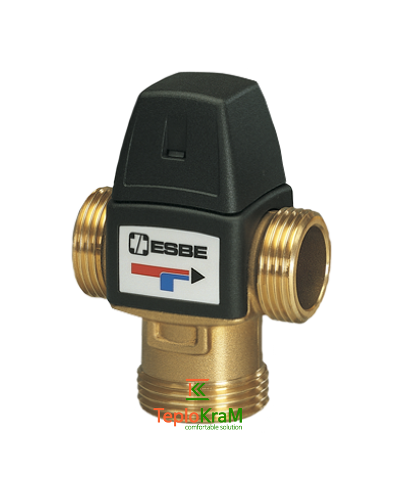 Термостатичний клапан ESBE VTA322, 20-43 °C, зовнішня різьба G 1", для ГВП