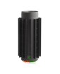 Труба-радіатор Darco 1 м Ø 120 мм чорна сталь 2 мм