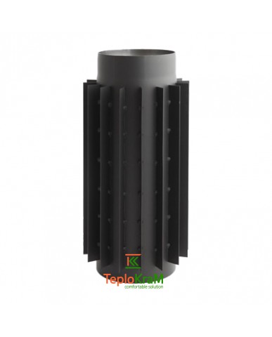Труба-радиатор Darco 0,5 м Ø 250 мм черная сталь 2 мм