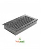 Вентиляционная решетка Kratki 30CS/FRESH 17x30 см, черно-серебряная