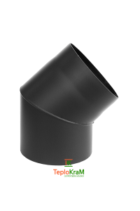 Колено Darco 45° на дымоход Ø 120 черная сталь 2 мм