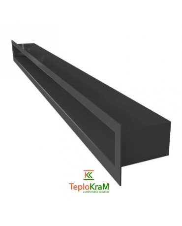 Вентиляционная туннельная решетка Kratki TUNEL/6/80/C, черная