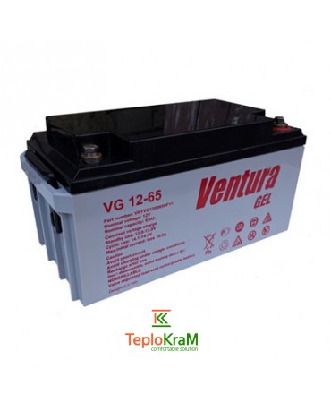 Акумулятор гелевий Ventura VG 12-65 GEL 12 В, 65 А/год