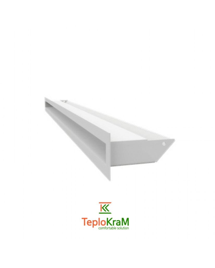 Вентиляционная туннельная решетка Kratki LUFT/6/100/45S/B, белая