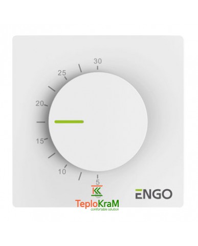 Дротовий механічний термостат ENGO ESIMPLE230W, 230 В (білий)