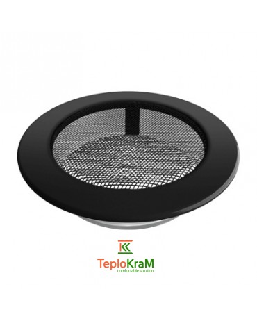 Вентиляционная решетка Kratki круглая FI/150C, черная