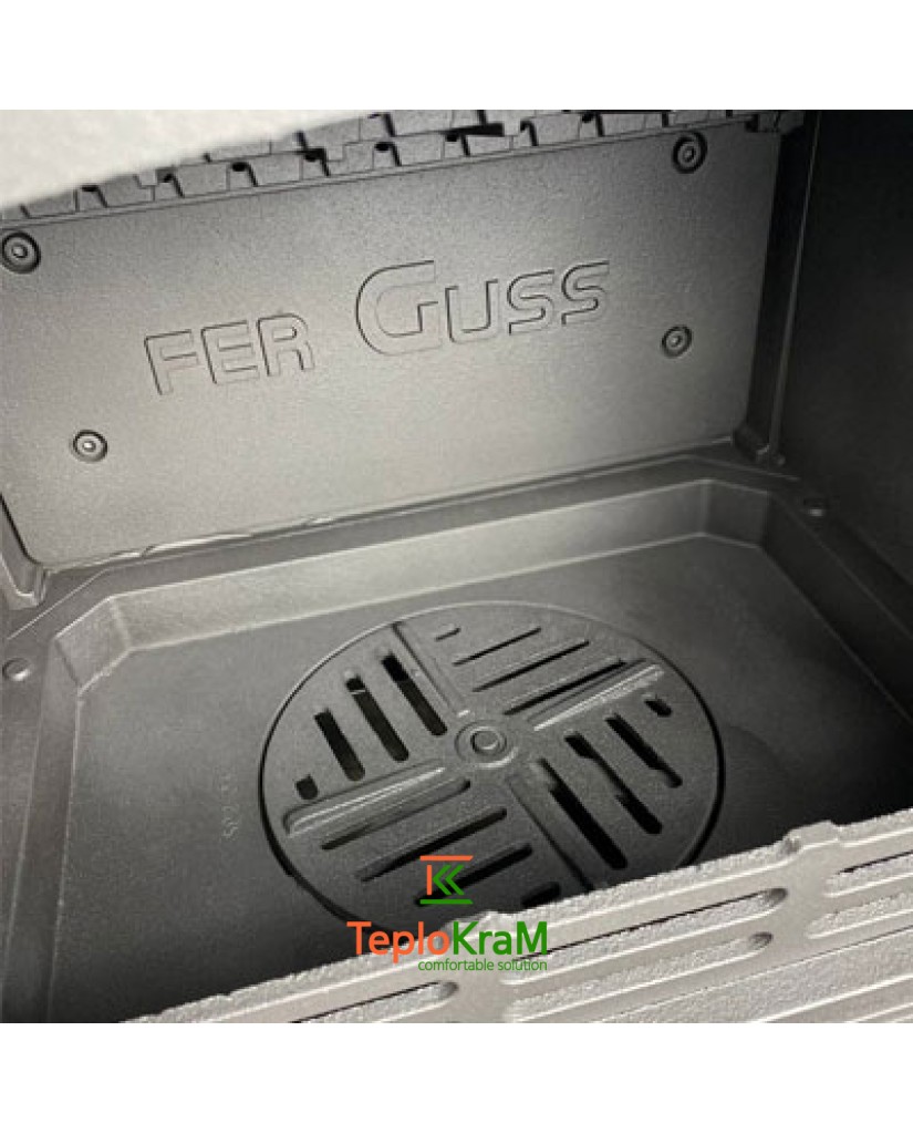 Печь с варочной поверхностью FerGuss MAGMA COOK SD 10,2 кВт, с шибером, боковые дверцы