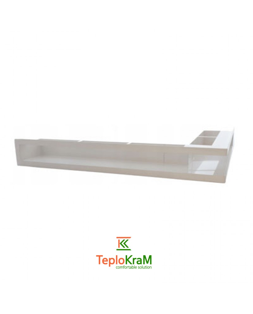 Вентиляционная решетка правая угловая Darco KRVO-L, 500х700/70 мм, белая