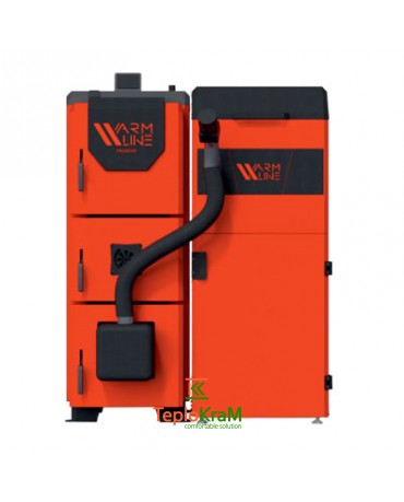 Пелетний котел Warmline Premium Pellet Plus 21 кВт (з шамотом)