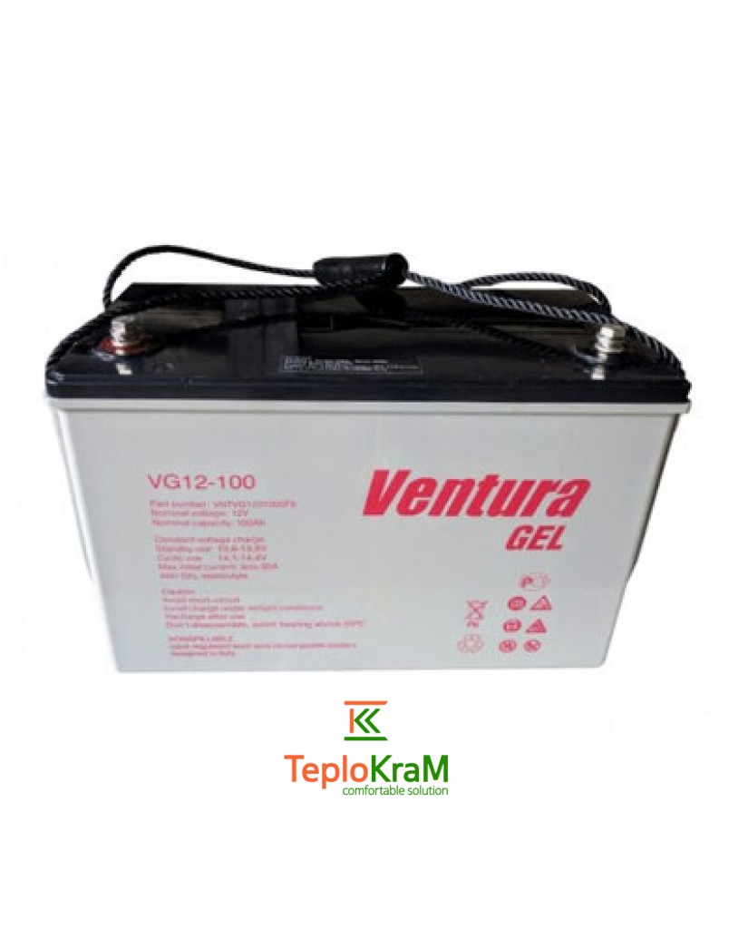 Акумулятор гелевий Ventura VG 12-100 GEL 12 В, 100 А/год