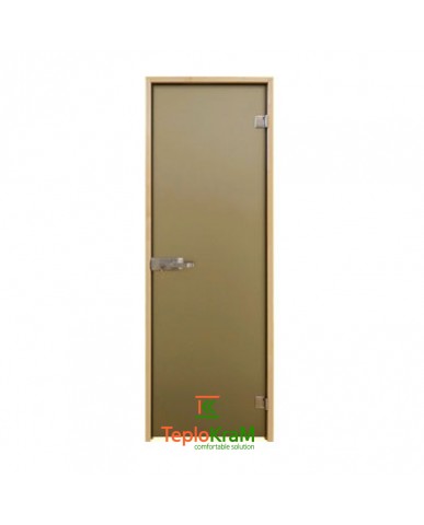 Двері для сауни Aqua Bronze Sateen TESLI 2000x800 мм