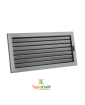 Вентиляционная решетка V с подвижными жалюзи KRVZ 450х220 черная Ventlab