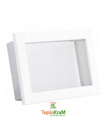 Вентиляционная решетка с сеткой Darco KRVSM, 200х145 мм, белая