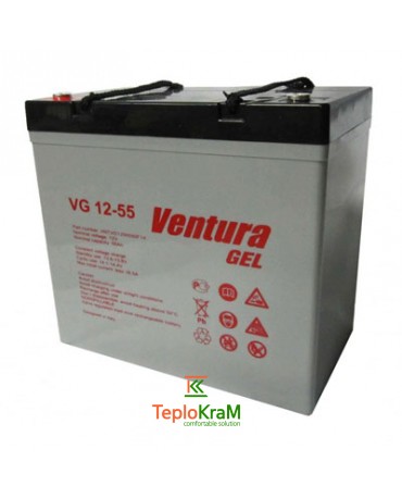 Акумулятор гелевий Ventura VG 12-55 GEL 12 В, 55 А/год