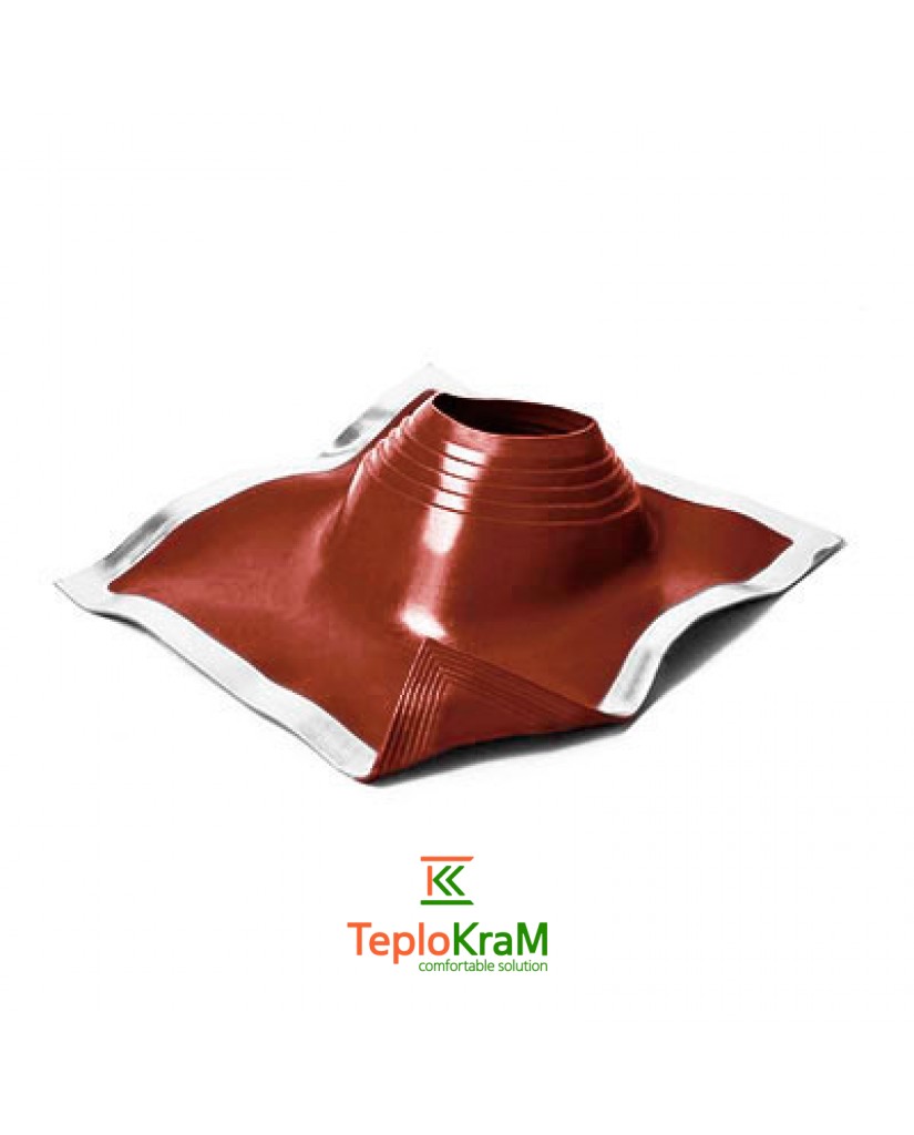 Крыза универсальная силиконовая угловая, Ø 180-320 мм, темно-красная, основа 525х525 мм