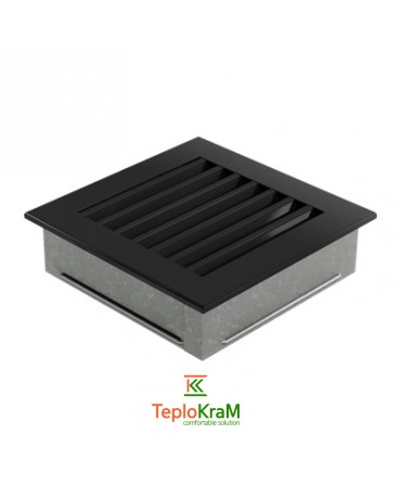 Вентиляционная решетка Kratki 17C/FRESH 17x17 см, черная