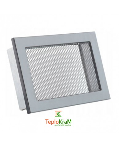 Вентиляционная решетка с сеткой Darco KRVSM, 200х145 мм, черная