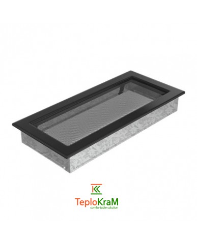 Вентиляционная решетка Kratki 37C 17x37 см, черная