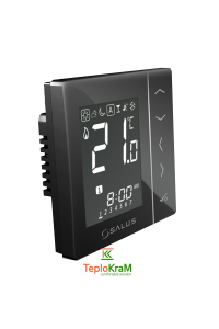 Безпровідний кімнатний термостат з цифровою індикацією 4 в 1, Salus VS10BRF, чорний