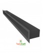Вентиляционная туннельная решетка Kratki TUNEL/6/100/C, черная