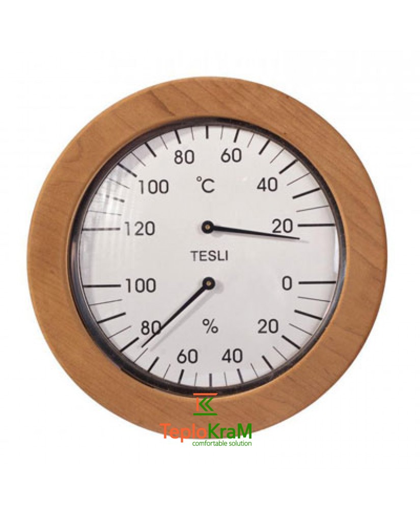 Термогигрометр для сауны Tesli малый 145 мм