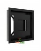 Вентиляционная решетка Kratki 22C/WIND 22x22 см, черная
