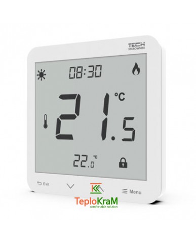 Дротовий кімнатний двохрежимний термостат TECH ST-297 v3 (можливість підключення теплої підлоги)