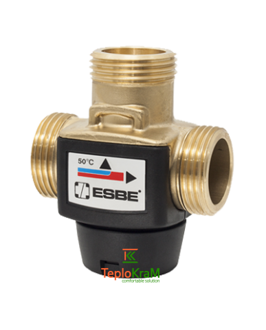 Термостатичний клапан ESBE VTD322, зовнішня різьба G 1", 45 °С, kvs 3.6