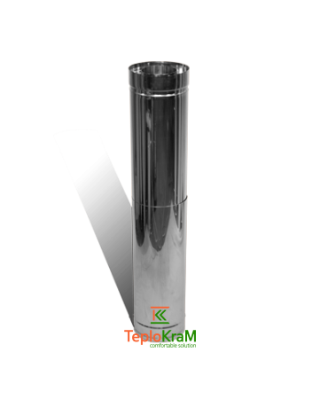 Труба-подовжувач 0,3 - 0,5 м Ø 160/220 мм нерж/нерж 1 мм