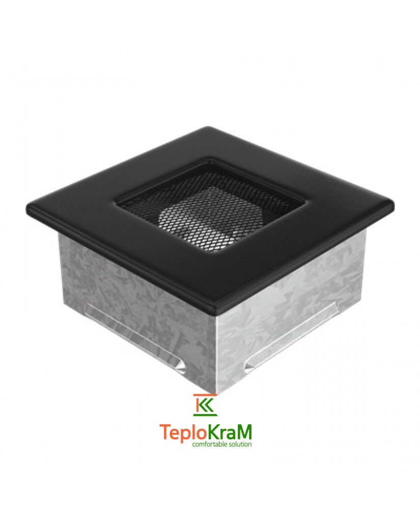 Вентиляционная решетка Kratki 11C 11x11 см, черная